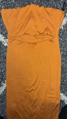 Forever 21 Mustard Strapless Cutout Maxi Dress Size Small - photo 2