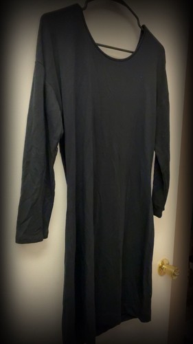 Loft Outlet Lounge Black Twist Back Long Sleeve Dress Size S - photo 2