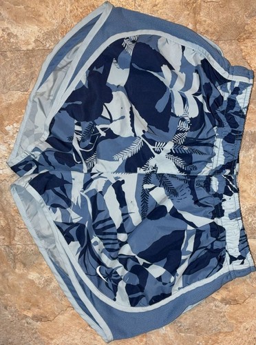 Nike Dri-FIT Tempo Blue Tropical Floral Running Shorts Size Smal