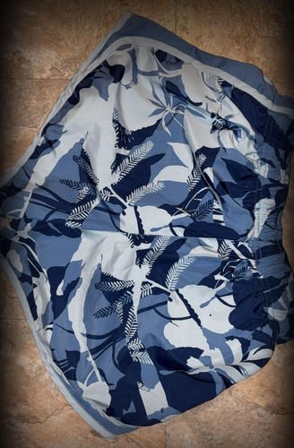 Nike Dri-FIT Tempo Blue Tropical Floral Running Shorts Size Smal - photo 4