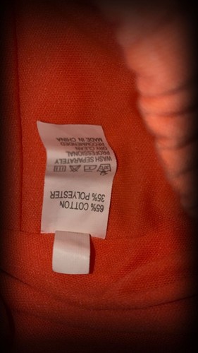 Balthiere Urban Couture Peach Orange Fleece Crop Top - photo 4