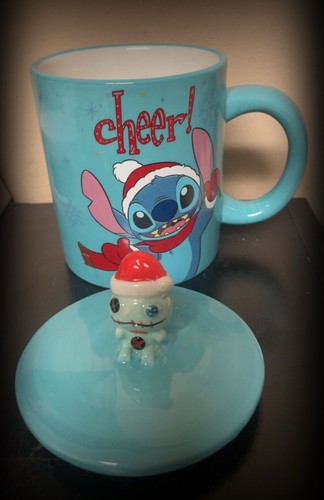 Disney Lilo & Stitch Holiday Cheer Ceramic Mug With Lid