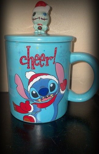 Disney Lilo & Stitch Holiday Cheer Ceramic Mug With Lid - photo 2