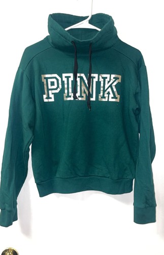 Victoria's Secret PINK Everyday Lounge Cowl Neck Pullover Green