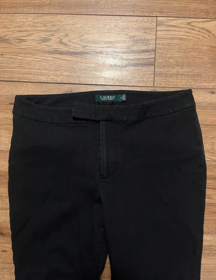 Lauren Ralph Lauren Black Cropped Dress Pants - Size 6 - photo 4