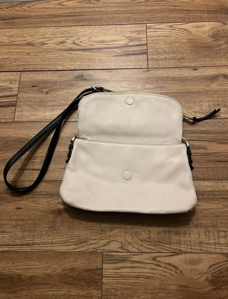 Kate Spade Black & Cream Pebbled Leather Crossbody Bag - photo 3