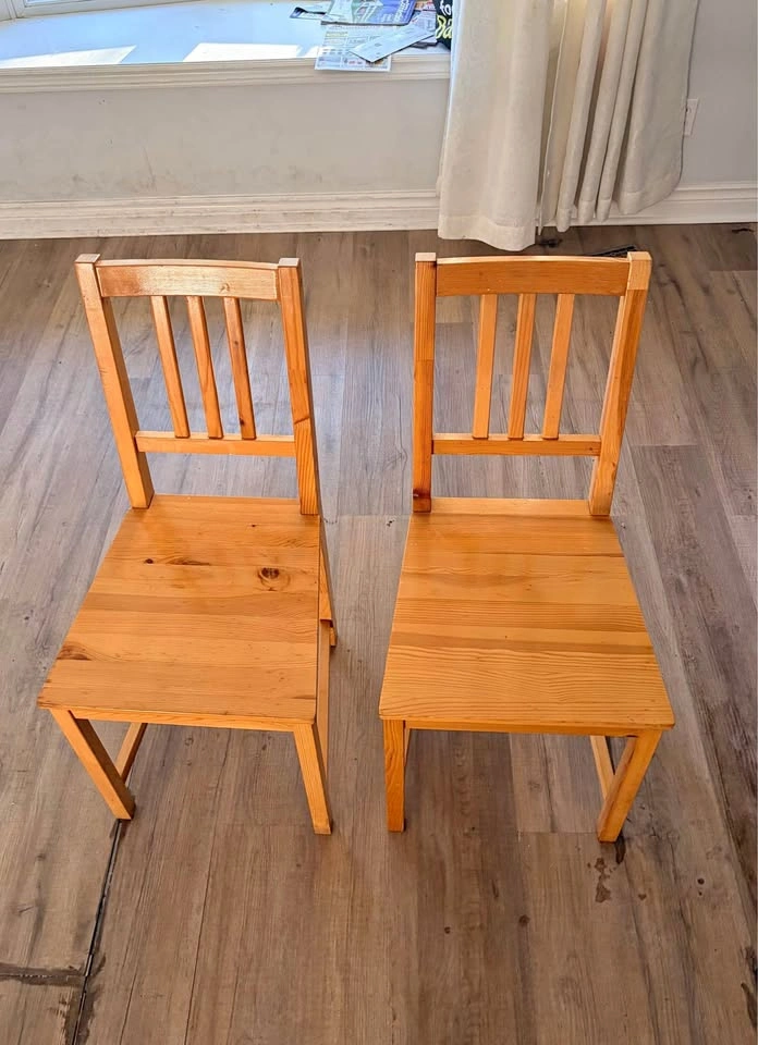 Wooden dining chair