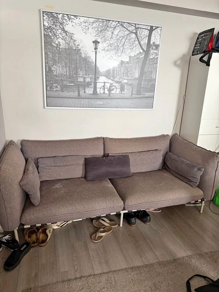 grey large sofa couch
