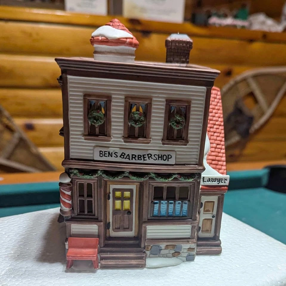 Department 56 - New England Village Series - Ben's Barber Shop