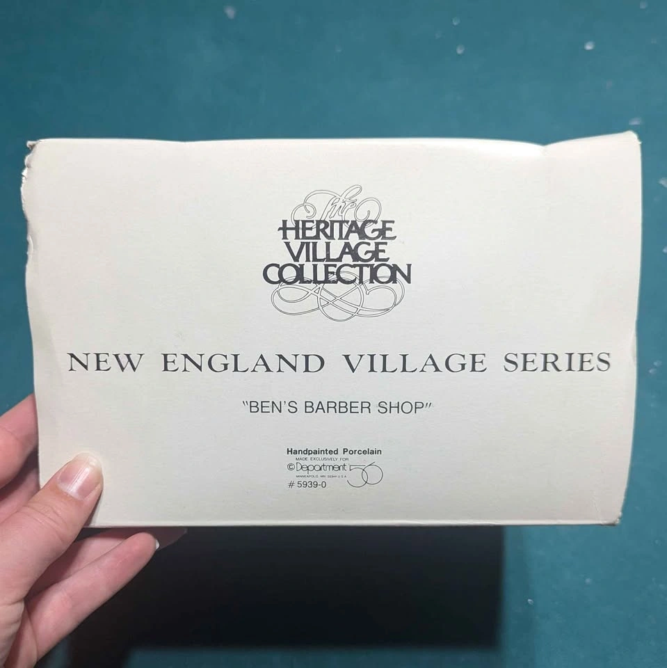 Department 56 - New England Village Series - Ben's Barber Shop - photo 4