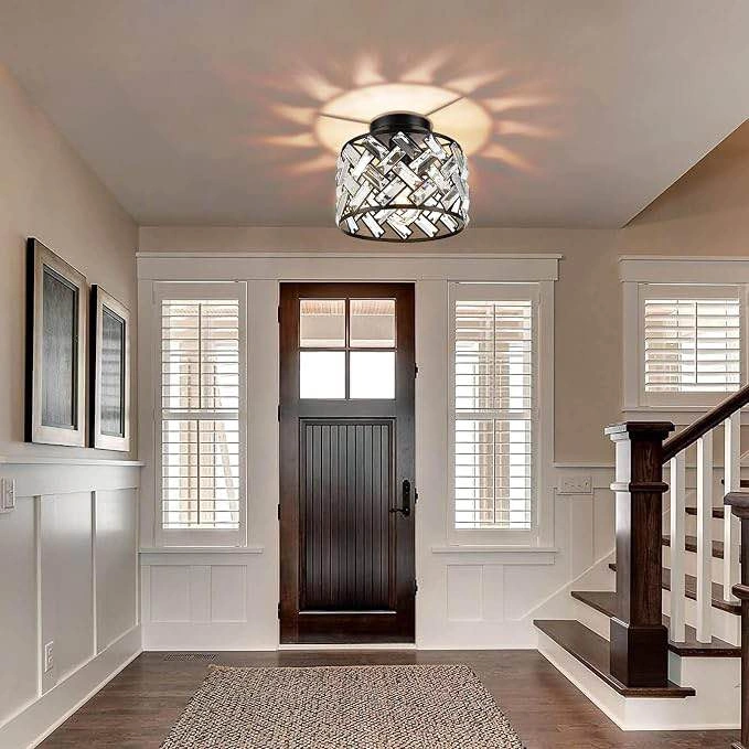 Crystal Light Fixture Ceiling Mount - photo 3