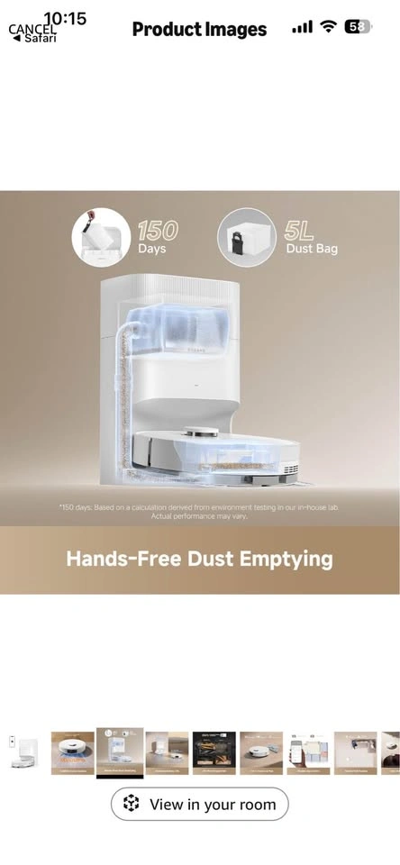 Dreame Robot Vacuum and Mop with Auto-Empty Base Brand New Seale - photo 3
