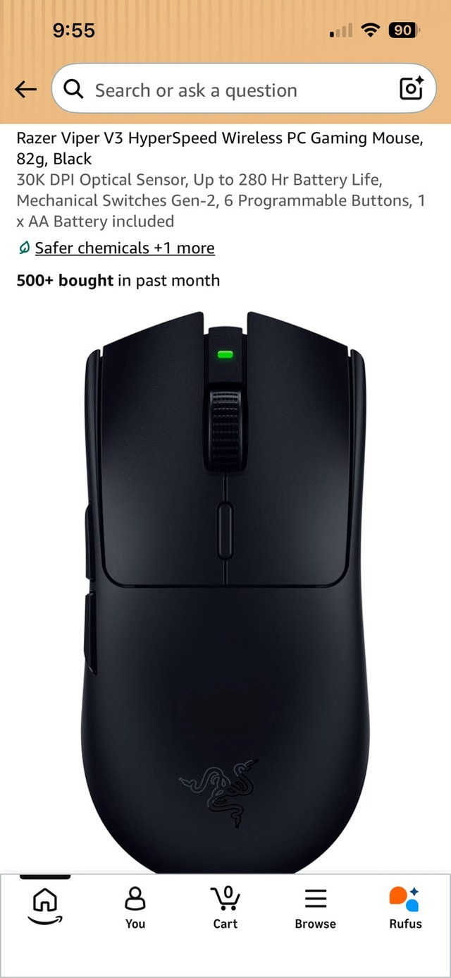 Razer Viper V3 HyperSpeed Wireless Mouse - photo 4