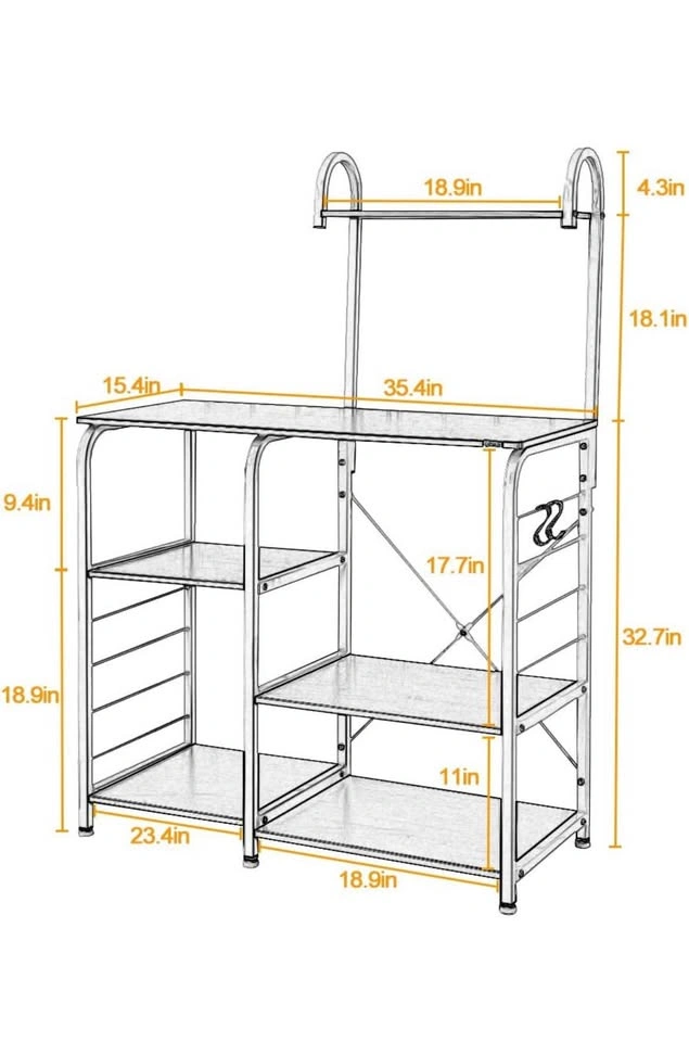 Kitchen Utility Storage/Stand 3-Tier+4-Tier - photo 3