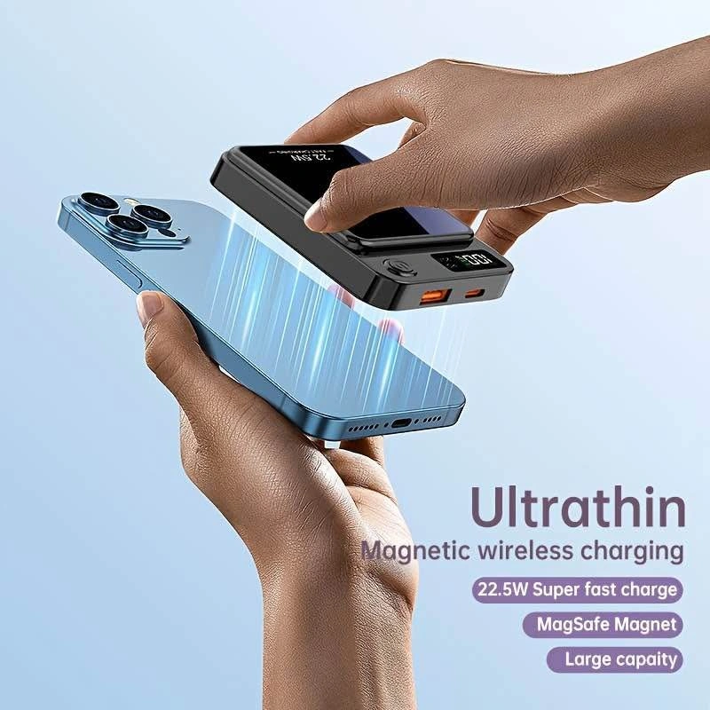 Magnetic Wireless Power Bank 10000mAh – 15W Fast Charging - photo 5