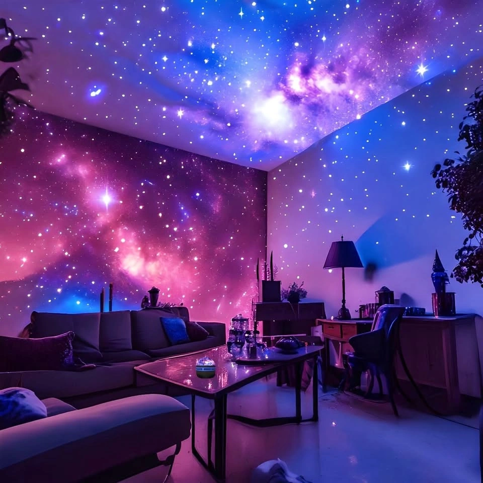Aurora Night Light Projector – Multi-Color LED Lamp for Bedroom