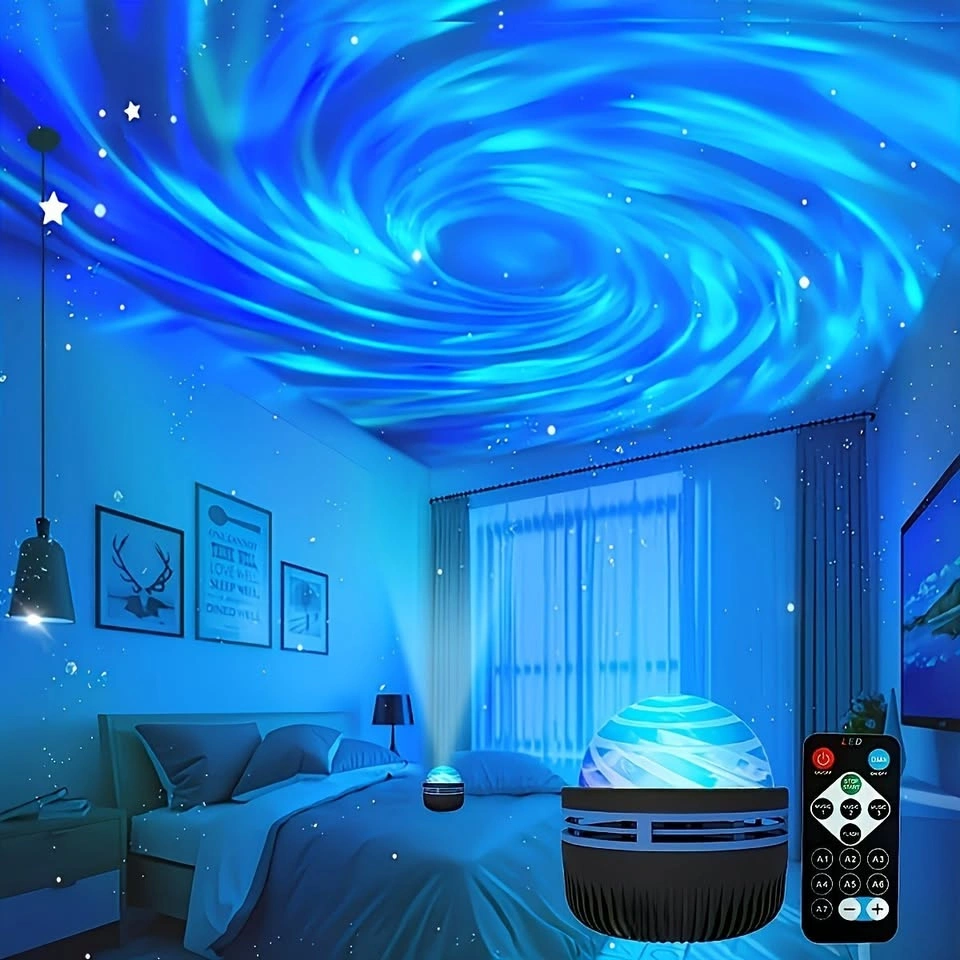 Aurora Night Light Projector – Multi-Color LED Lamp for Bedroom - photo 3