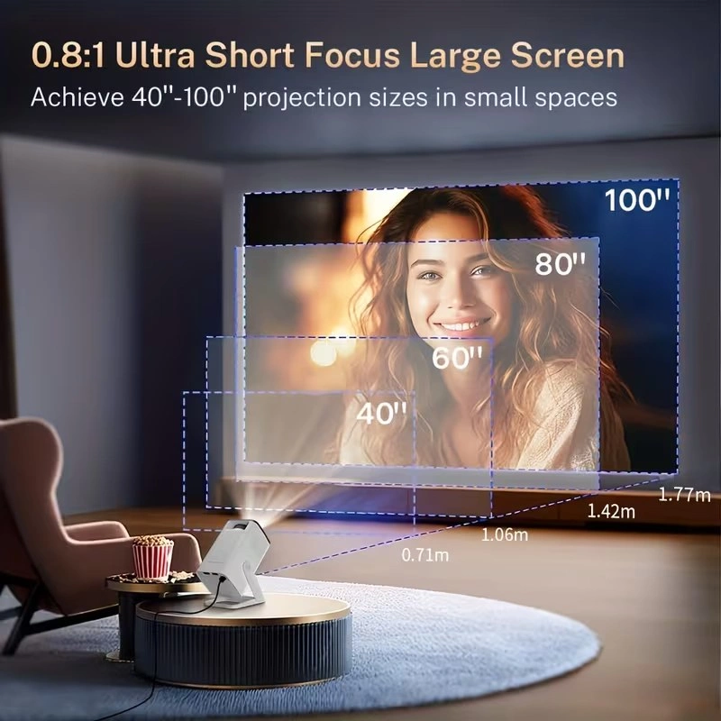 Portable Smart Projector – 4K Support, WiFi 6 + Bluetooth - photo 5