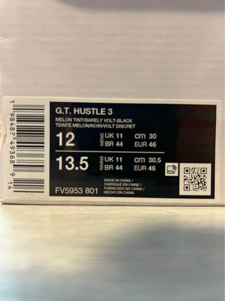Nike Air Zoom G.T. Hustle 3 (Melon Tint/Orange) – Size 12 - photo 5