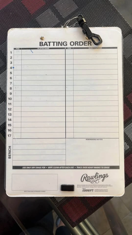 Rawlings Baseball Softball Dry Erase Coach Clipboard - photo 2