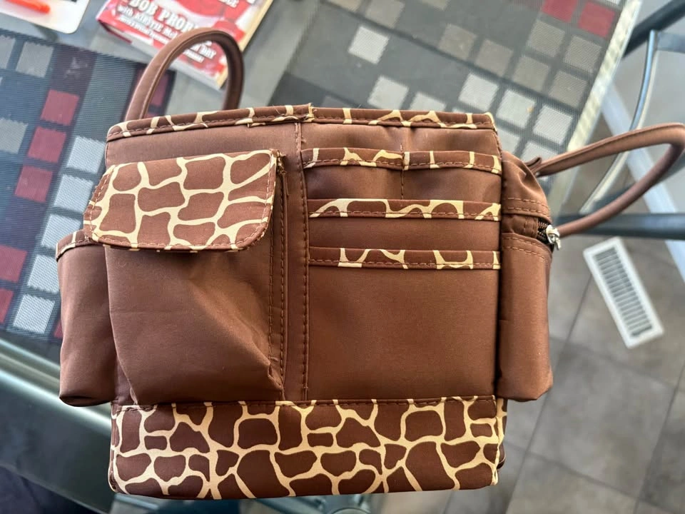 Giraffe Print Craft Organizer Tote & Desk Storage Organizer - photo 5