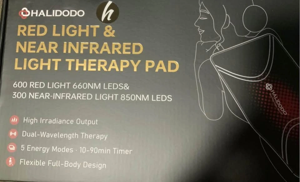 35.4" x 17" Red Light Therapy Mat, 500 LEDs, 660nm & 850nm - photo 4