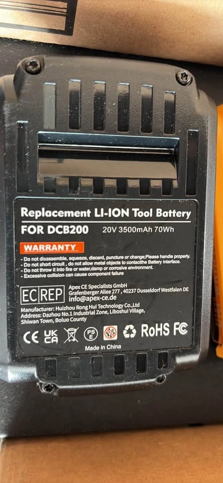 2 pack 3.5 Ah Replacement Battery for DeWalt 20V/60V/120V - photo 3