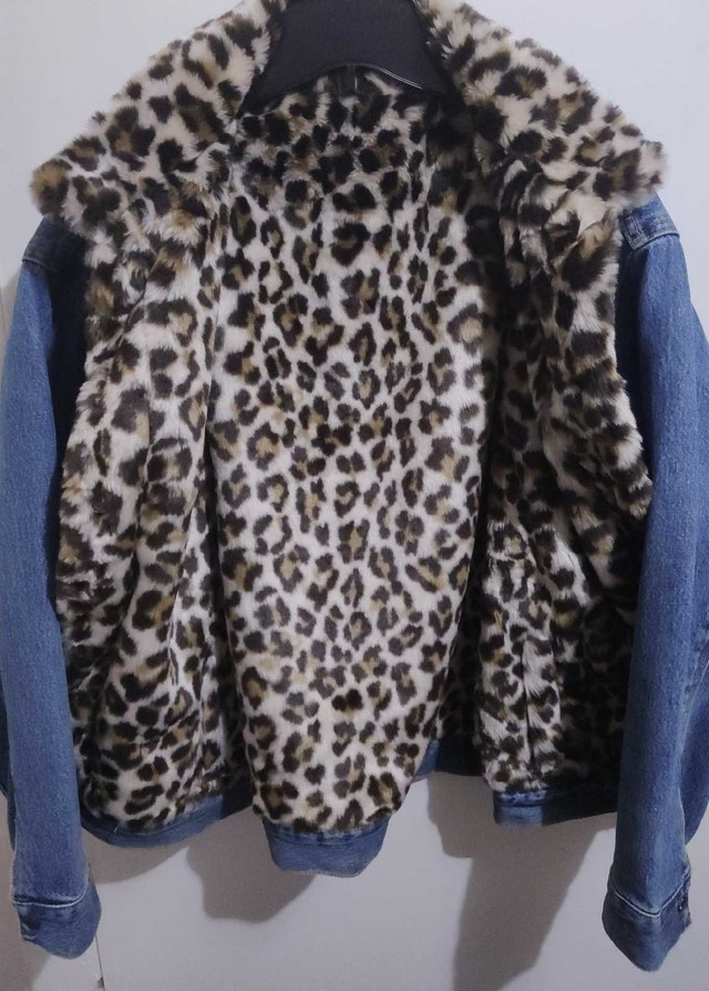 Levi's Fur-lined Winter Denim Jacket Size L Womens - photo 2