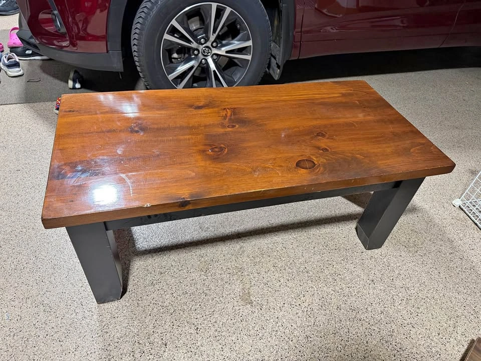 Solid Wood Coffee Table 46” L × 22” W