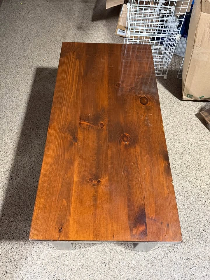 Solid Wood Coffee Table 46” L × 22” W - photo 2
