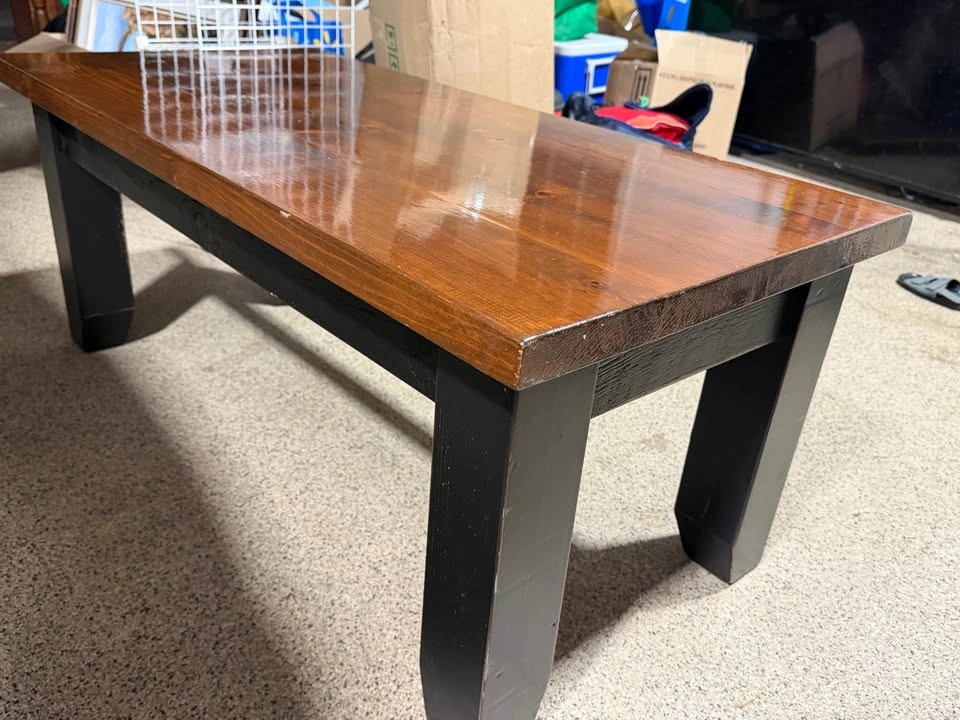 Solid Wood Coffee Table 46” L × 22” W - photo 3