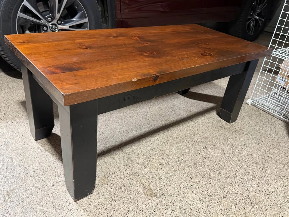 Solid Wood Coffee Table 46” L × 22” W - photo 4