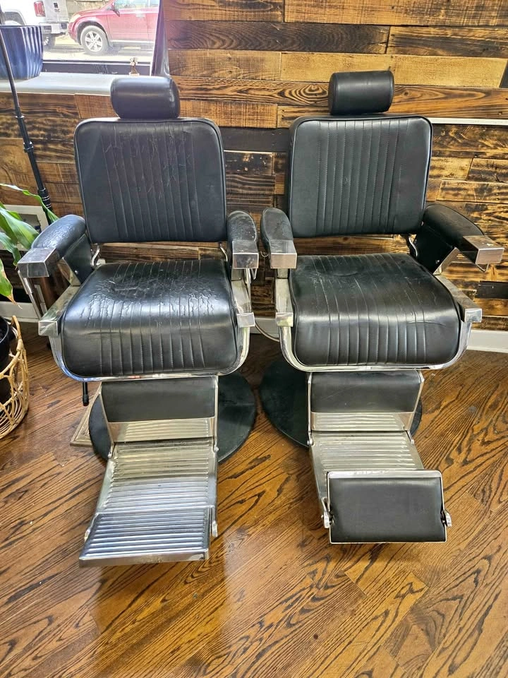 Barber Chairs, Mats and Mirrors