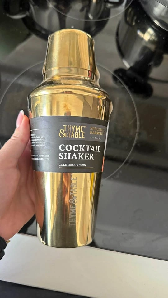 Thyme & Table Gold Cocktail Shaker 18 oz