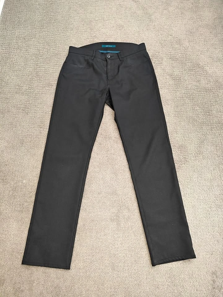 Perry Ellis Men Slim Fit Stretch Business Casual Pants – 32x32 –
