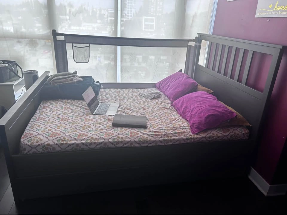 Dark Wood Daybed with Large Storage Drawer - photo 2