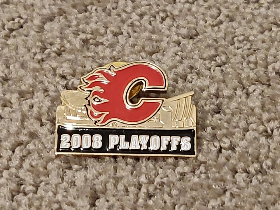 Calgary Flames 2008 Stanley Cup Playoffs Lapel Pin - Saddledome