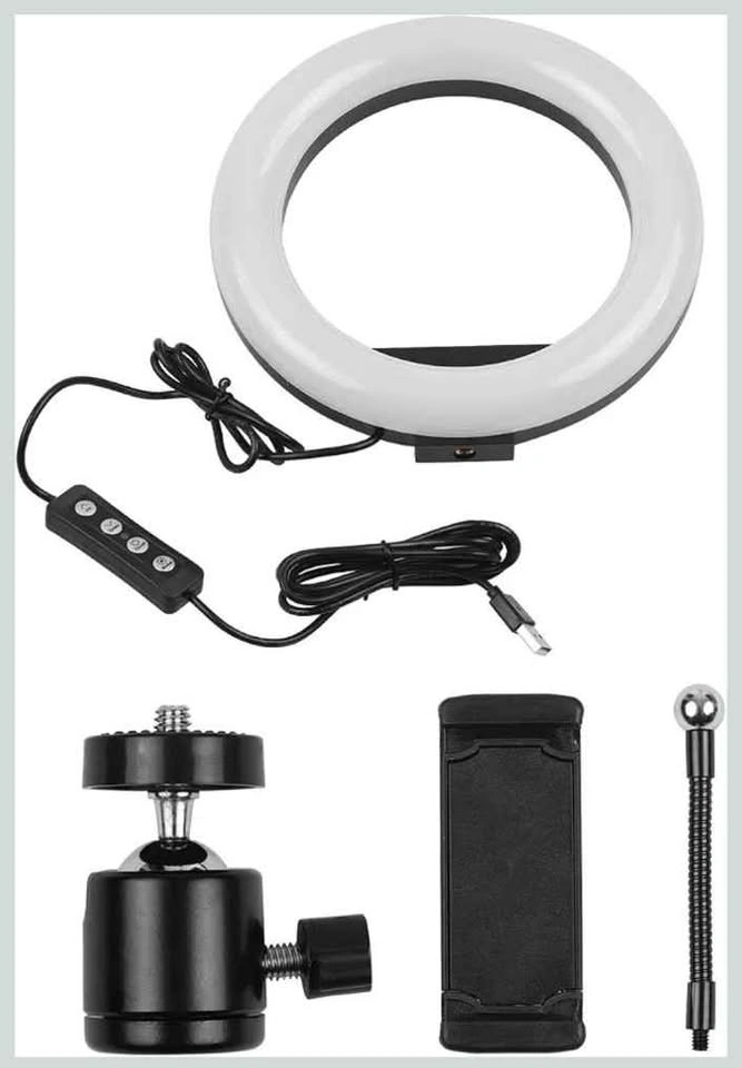 10 Inch LED Ring Light Dimmable with Phone Holder - photo 2