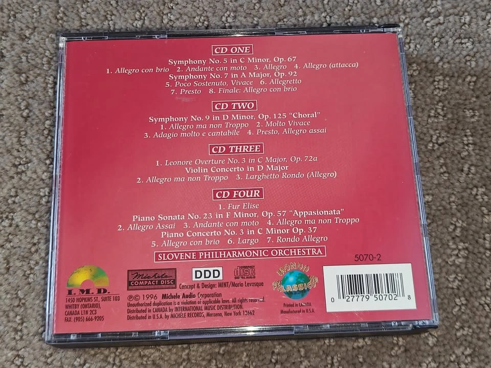 Ludwig van Beethoven Portrait Master - CD Classical Music 4 CDs - photo 2