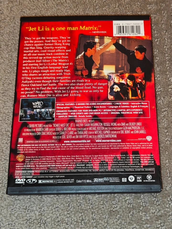 Romeo Must Die - DVD Movie - Jet Li & Aaliyah - photo 3