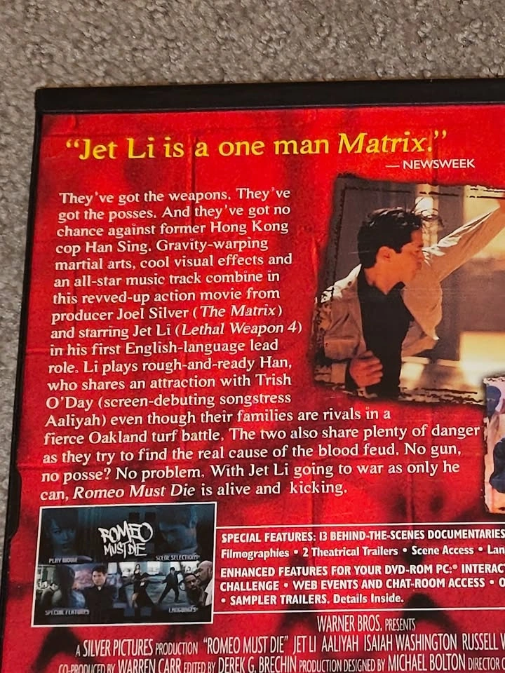 Romeo Must Die - DVD Movie - Jet Li & Aaliyah - photo 4