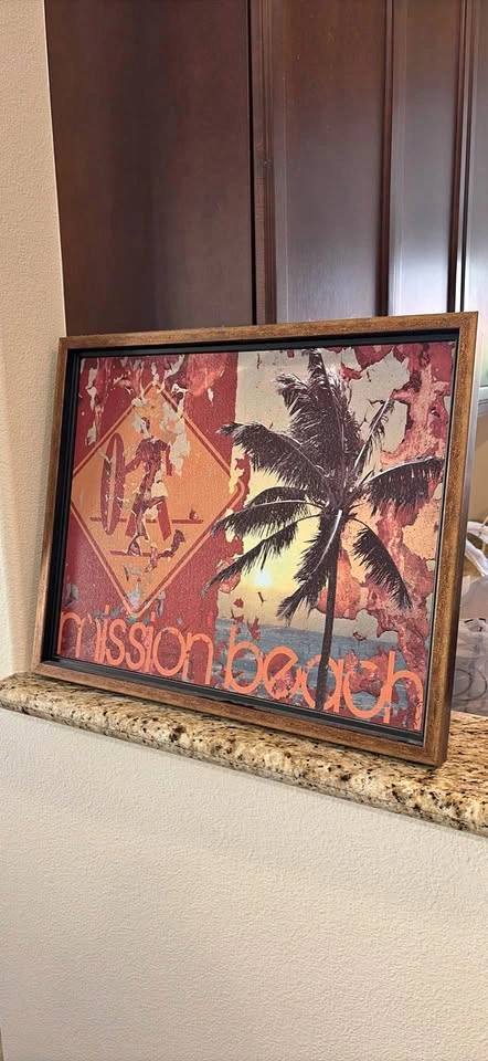 Mission Beach Framed Wall Art