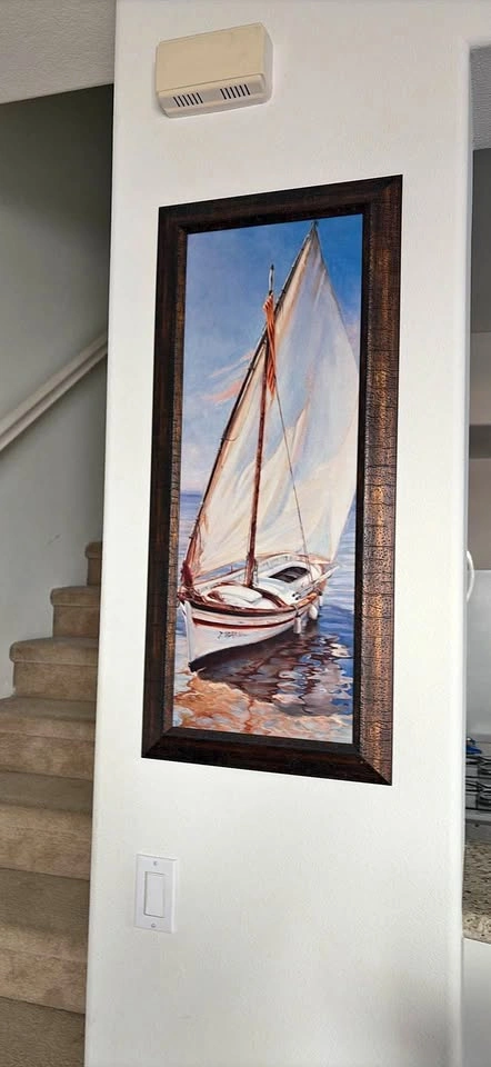 Framed Sailboat Wall Art