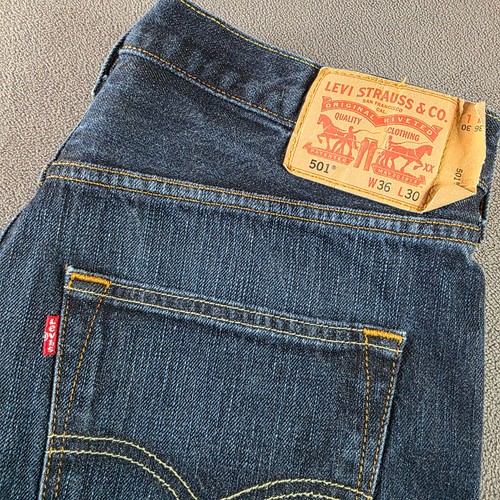 Levi’s 501 Original Fit Selvedge Denim Jeans 36x29 - photo 3