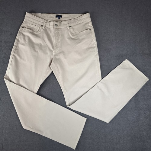 Peter Millar Mens Size 36x31 Stone Wayfare Five Pocket Pant Stre - photo 4