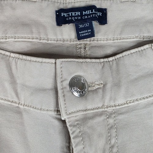 Peter Millar Mens Size 36x31 Stone Wayfare Five Pocket Pant Stre - photo 5