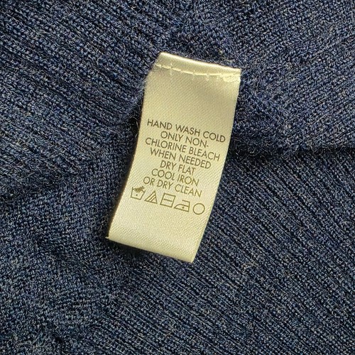 Calvin Klein 100% Extra Fine Merino Wool Men’s V Neck Sweater Bl - photo 5