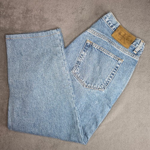 Vtg 90s Calvin Klein Easy Fit Jeans Altered Men 32x24