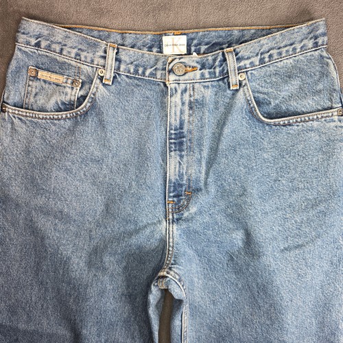 Vtg 90s Calvin Klein Easy Fit Jeans Altered Men 32x24 - photo 4