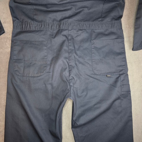 Berne Unlined Coveralls Mens XL Regular Navy Blue Twill Mechanic - photo 3